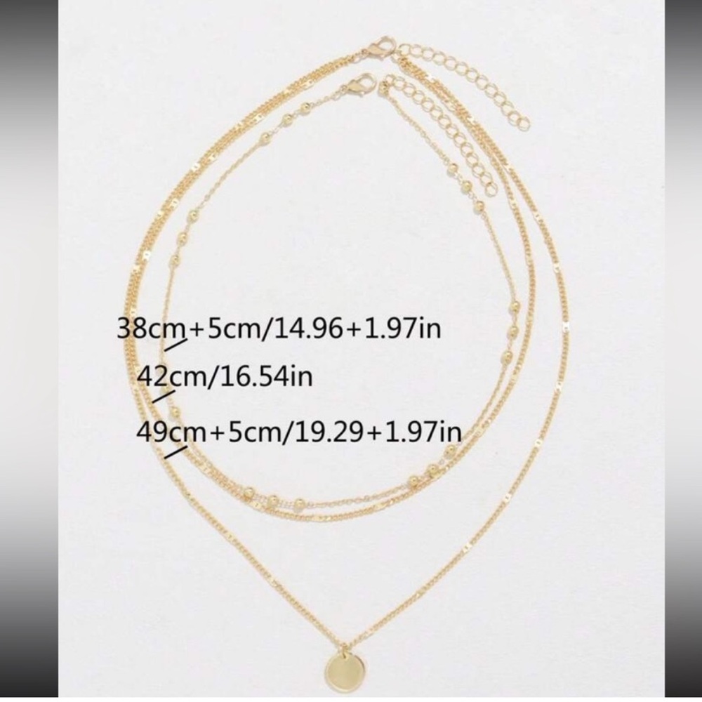 Layered Gold Necklace - Picture 3 of 3